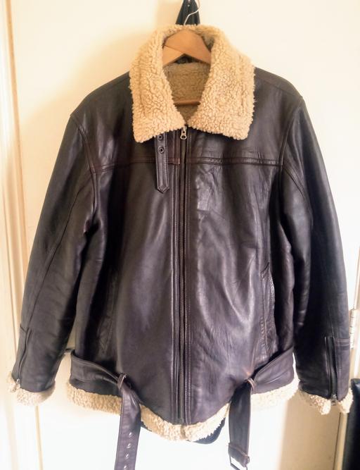 Buy & Sell South East London Peckham - South East London - Photos for Brown leather bomber jacket