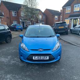 Ford fiesta 1.4L (petrol) 2009 plate automatic in vision blue with only 62k genuine mileage on the clock, starts and drives perfectly, also recently had and oil and filter change.
Central locking
AUX connectivity
12 months MOT with no advisory’s
Very clean inside and out
1 key
Logbook present
Ideal first car
Test drive welcome

£4,350