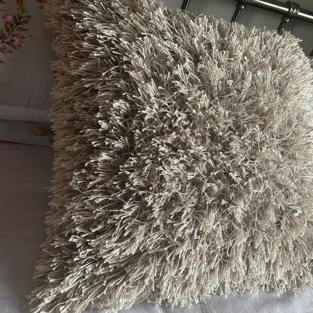 NEXT large grey sparkle cushion. Very good condition.