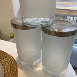 IKEA storage jars, have been discontinued. They have been used but good condition. A bit of wear but nothing bad. See pics

Pick up only from w11