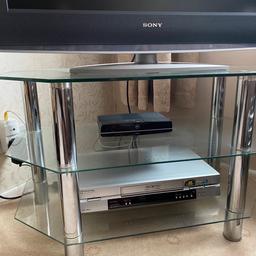Glass tv stand in good condition