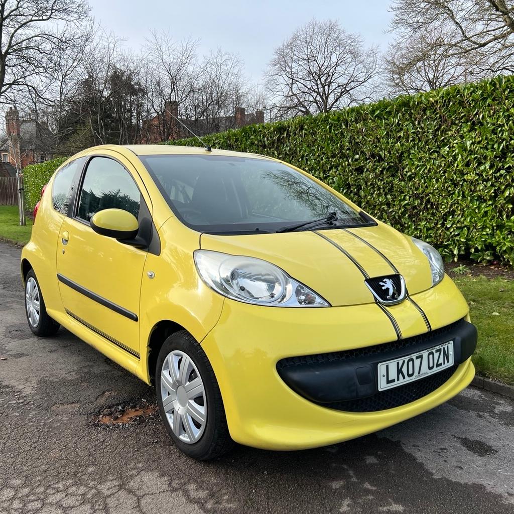 Hi All, Automatic Peugeot Urban 107, Drives Excellent, Gearbox Smooth, 2 Keys, Full Service History, Mot March 2025, , HPI Clear, New Tyres, 5 Owners From New, In Very Good Condition Inside And Out, Very Well Maintained, £20 Tax,

ULEZ/ Clean Air Zone Exempt, Central Locking, Electric Windows, Aux/Cd, Air Conditioning, Full Spare Wheel, Power Steering, Yellow

£2350 Ono. Nationwide Delivery Available.
Thank You For Looking.