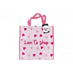 Heart Print Reusable Shopping Bag

This reusable large bag features a Heart print and reads "Love to shop". Perfect for taking shopping and buying groceries. The large-size bag is constructed from durable non woven PP ensuring it withstands many uses. Size: 40.5 x 40 x 14cm. 100% polypropylene

.brand new
Available for collection Blackpool or postage