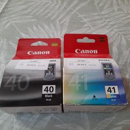 Drucker Patronen 
41 color 
40 schwarz 
für Canon Drucker 
original verpackt
