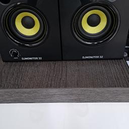 hercules dj monitor 32 active speakers excellent condition can be used with dj controller, laptop, pc phone