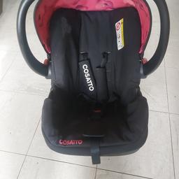 0-9 months car seat with hood floral design been stored will need a clean