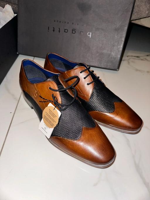 Buy & Sell Hampshire Gosport - Photos for Bugatti Mens Men Cognac/Blue Lace Up Shoe