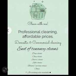 Domestic & Commercial cleaning services at affordable prices.. 
Get in touch today!