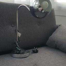 Only been used a few times.
stainless steel lamp. Great condition. originally bought for £30.