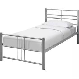 🔹️Habitat Atlas Single Metal Bed Frame- Silver

🔹️New

🔹️Size W97.7, L201.2, H90cm

🔹️Height to top of siderail 35cm

🔹️30cm clearance between floor and underside of bed

🔹️Total maximum user weight 110kg