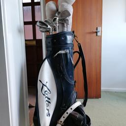 Golf clubs, bags, size 10 shoes
Used condition