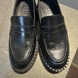 Ladies loafers from Office, black, size 5 - almost new, worn 2 times