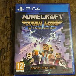 Mint condition ps4 game 

Minecraft story mode

£10 pounds cash only no offers in price its already a bargain!!!