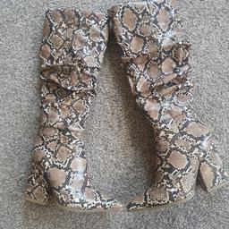 PLT Snakeskin Boots size 3, new never worn