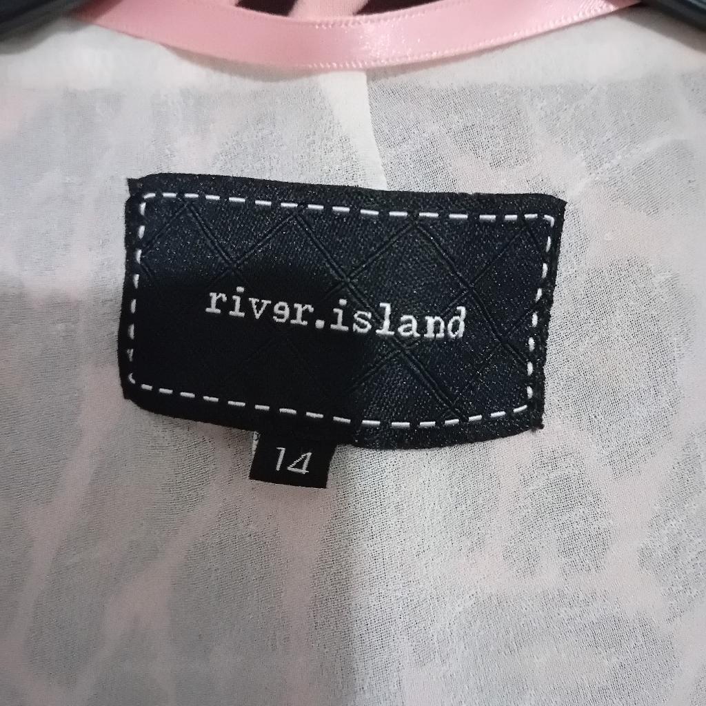 River island lightweight blazer style jacket size 14. animal print. collection willenhall wv12 area