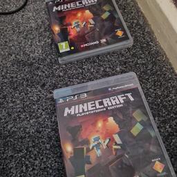 MINECRAFT PS3 GAME NEW.MY DAUGHTER BOUGHT THIS A FEW DAYS AGO. THEN FOUND HER ORGINAL COPY AT HOME. NEVER USED. Will send recorded delivery