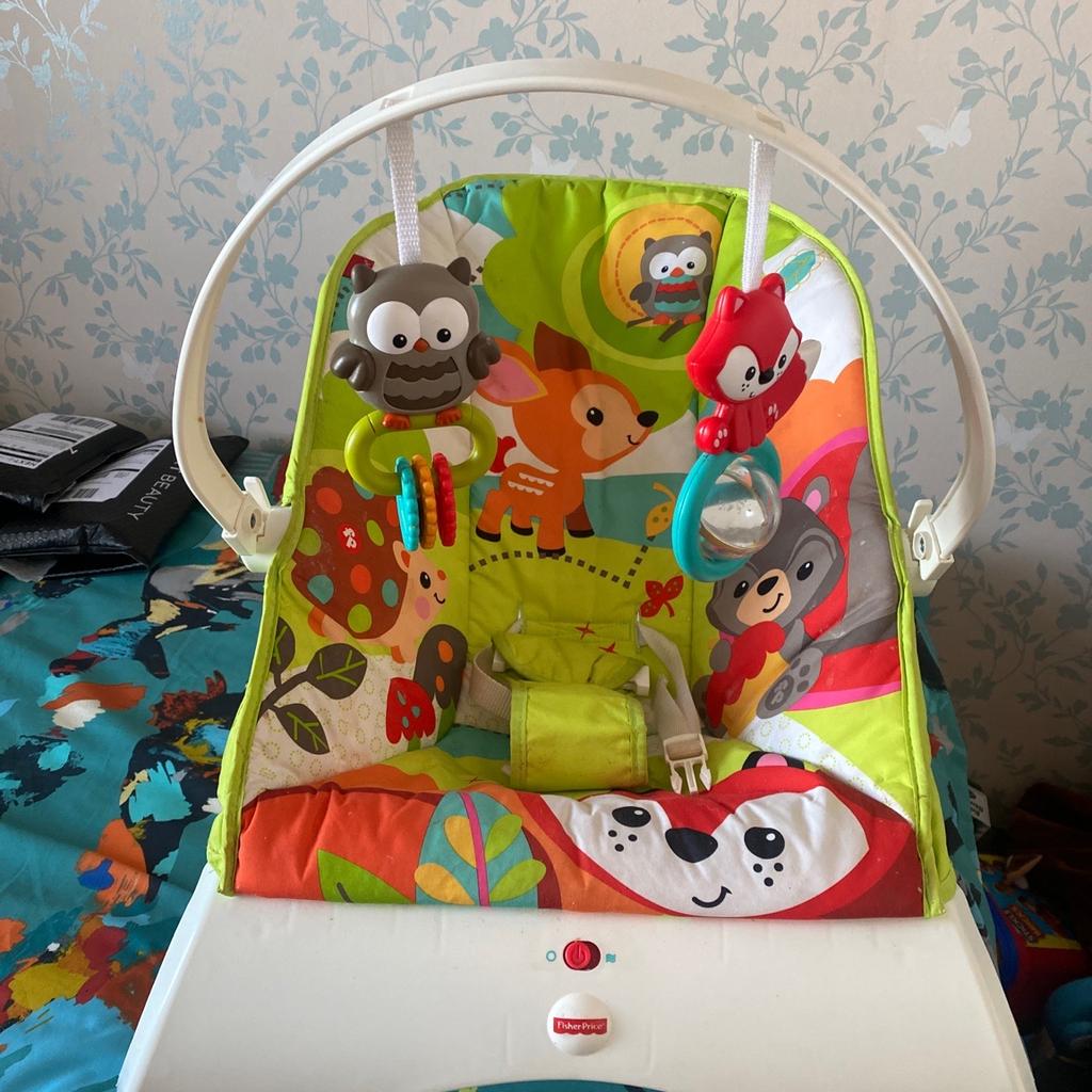 Fisher price baby chair with toys attached still in excellent condition