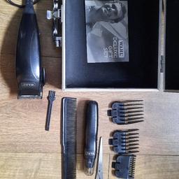 Includes clippers and nasal hair trimmer
The clippers have been lightly used, the accessories have not been used.

Collection from Lea Preston please