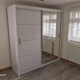 Brand new Sliding door Wardrobes Availale in 6 sizes and 4 colors
SIZES AVAILABLE
W100cm x H200cm x D62cm £229
W120cm x H216cm x D62cm £249
W150cm x H216cm x D62cm £269
W180cm x H216cm x D62cm £289
W203cm x H216cm x D62cm £319
W250cm x H216cm x D62cm £419
Colors: White , Black , grey , Oak
Flat pack wardrobes fitting service available(Extra Charges Apply for Fitting)
Cash on delivery All over United kingdom More information Contact me just 
Whatsapp +447752286680