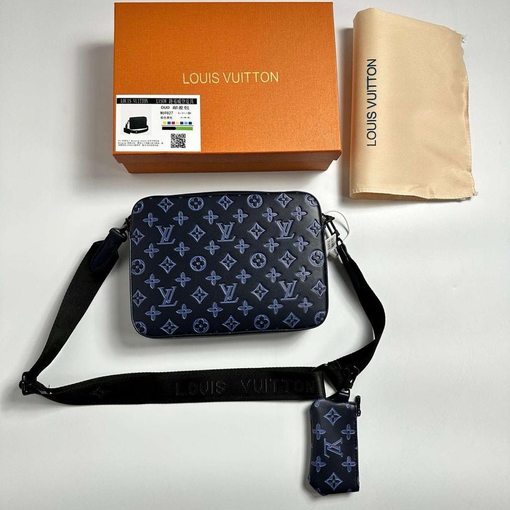 1:1 Rep LV Duo Monogram Bag For Sale Navy Blue colour Best Quality with receipt Brand New only Warns once and never worn again need to sale urgent only serius Buyers contact price could be negotiate if interested