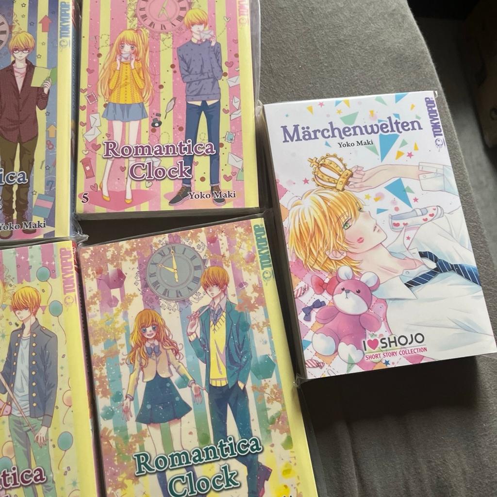 Biete Romantica Clock 1-10 komplett + Märchenwelten Einzelband von Yoko Maki an.

Versandkosten würde 6,99€ dazukommen!

Bezahlung per Paypal Freunde Familie oder Überweisung

Zustand sehr gut gebraucht!
