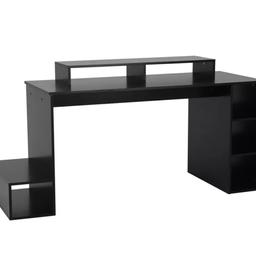 🔹️Large gaming desk

🔹️New

🔹️Size H83.5, W165, D59cm

🔹️Under desk chair space H70, W112cm