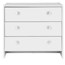 🔹️3 Drawer chest -white

🔹️New, flat pack 

🔹️Size H58, W66, D33cm

🔹️Internal drawer H8, W59.6, D28.8cm