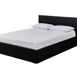 ▪️Habitat Lavendon Double Ottoman Bed Frame-Black
▪️New, flat pack
▪️Faux leather frame
▪️Size W149.5, L201, H87cm
▪️Height to top of siderail 28.5cm
▪️3cm clearance between floor and underside of bed.
▪️Storage capacity: 534 litres
▪️Total maximum user weight 220kg
