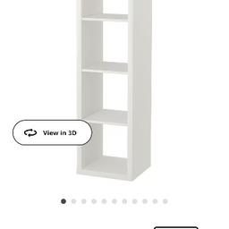 ikea matt white storage unit. photo is exactly what it looks like however another 4 squarss underneath. message for more details. collection only. in very good conditon