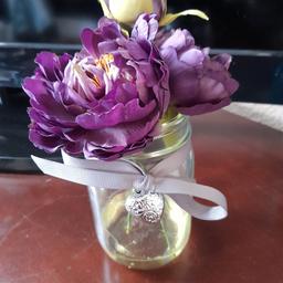 Lovey purple floral display in a jar.
fy3 layton or can post for extra