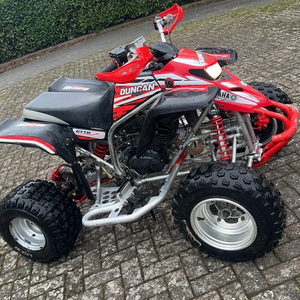 Yamaha blaster 200cc Duncan Addition in mint condition just had top end rebuild rear brake pads done all new wheel bearings lights work the quad is mint all round starts first kick every time 2000 or swaps for Surron 😀