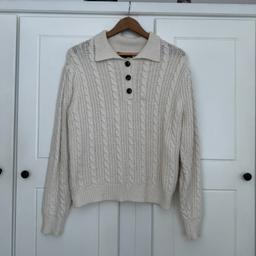 Women’s Knitted Jumper | Ivory 
Size S 10/12