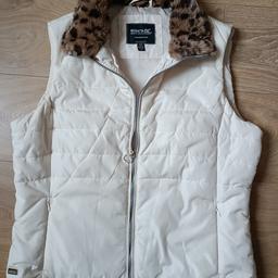 New Regatta ladies padded Gilet with faux fur collar in excellent condition unwanted gift ready to use, size 16 from pet and smoke free home. only £10