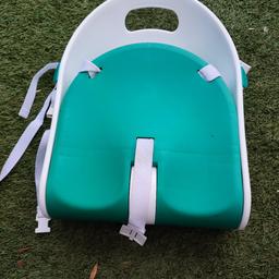 As in title and photos
It's very nice and comfortable seat even for picnic 🧺 or home use safe straps to make your baby not standing when you feed 
Foldable to safe space 
Very easy to do it by few clicks 
Attached to adult chair by straps