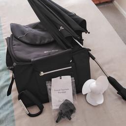 Silver Cross parasol hardly used due to weather fits wayfarer/pioneer/pacific/coast/wave and separate connection for surf
bag clip for pram
baby's clip on fan for pram
silver Cross changing bag
Stroller bag for your small accessories 
all good condition