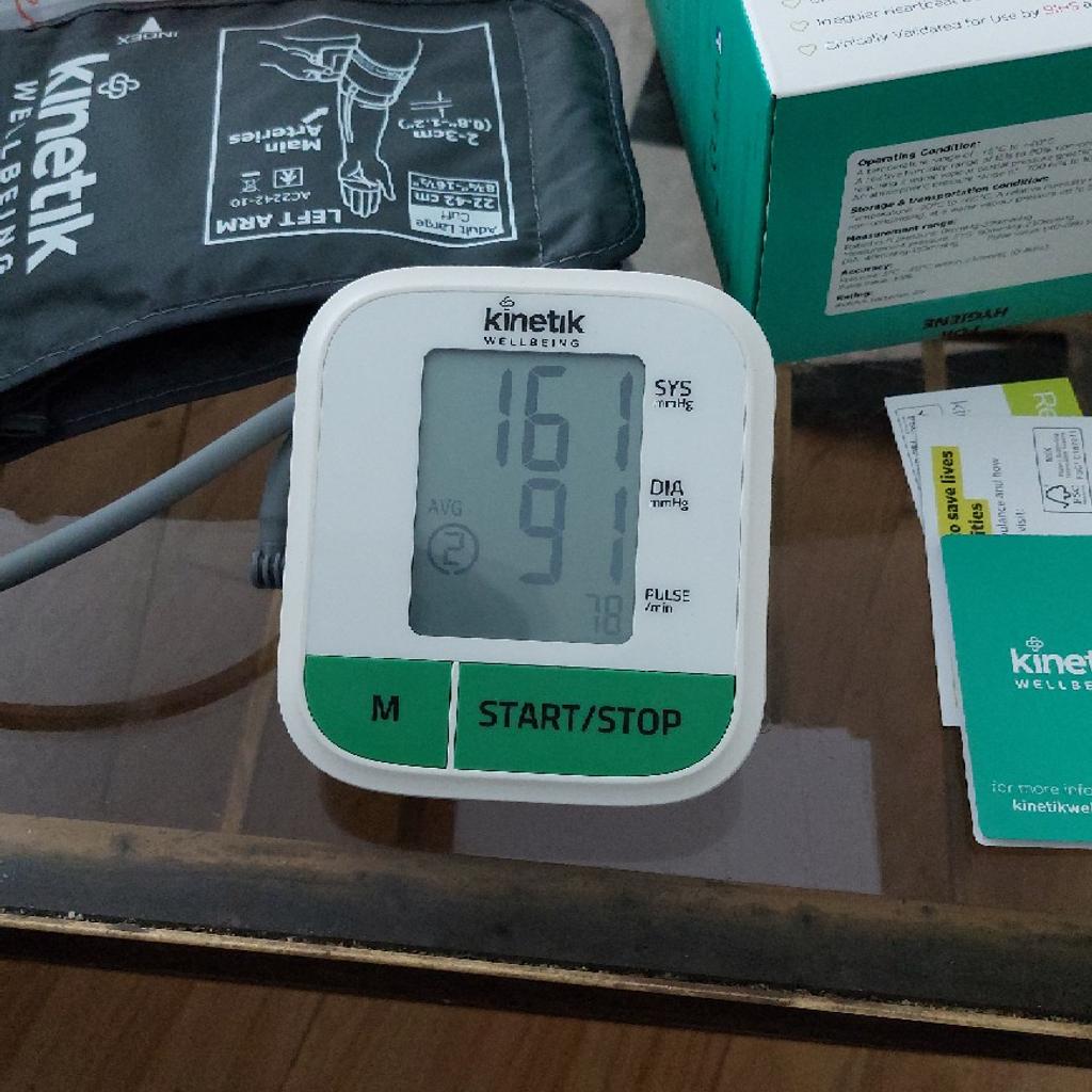 automatic blood pressure monitor irregularly hardbeat detection 90 reading memory, open box for testing purpose(can post)