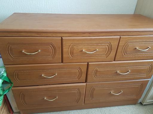 Buy & Sell Greater Manchester Oldham - Photos for solid oak chest of 7 drawers