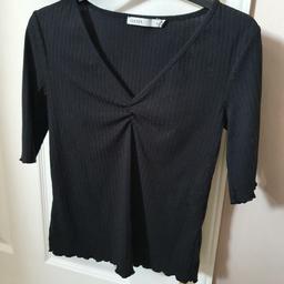 Women's Black Top.
Oasis, Size S.
Collection only.