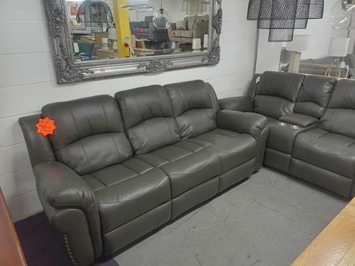 Buy & Sell Lancashire Preston - Photos for New Grey Leather Recliner 3+SOFA Set