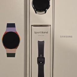 Black with Sport Band SAMSUNG WATCH 6 - comes with warranty and in original box.
I have receipt for this product to prove that come from SAMSUNG direct (together with my Samsung S24 ULTRA)

Key Features
Bluetooth - 40mm
Sleep Tracking
Understand your nights to make the most of your days. Wear your Galaxy Watch6 to bed and monitor your nightly sleep stage, sleep score and sleep consistency to improve your sleep.
Heart Monitoring
The built-in PPG sensor periodically measures heart rate and heart rhythm while you wear your Galaxy Watch6, and will alert you if your heart rate is too high or too low.
Customizable Watch Faces
Personalize your watch face with unique designs and photos.
Body Composition
Collect data on your body any time you like, with the Bioelectrical Impedance Analysis (BIA) sensor on your Galaxy Watch6. Monitor your body to set detailed and personalized fitness goals.
Expanded Screen
Get even more info at a glance on up to 20% more display than the Galaxy Watch5.