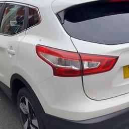 This Nissan qashqai is in very good condition. starts and drives well. 
was bought as a Cat S three years ago. This is the N Conecta stop/start version. the 1.5 desil Engine is very economical and costs only £20.00 total per year to tax. it has a full mot and recently been serviced and front brake pads replaced. It also comes with sat nav and 360 degree cameras. comes with front and back parking cameras and sensors. company car forces sale. must see to appreciate.