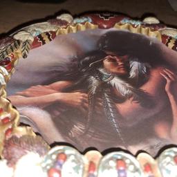 Brand new amazing items from Bradford Exchange that depict a Native Indian love story in plates. Please PayPal or Cash at pick up