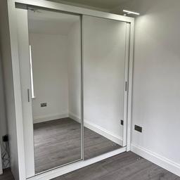 🔴 What we offer : 
Wardrobe 100cm Brand comes with:
2 sliding mirror doors
5 shelves
2 hanging rails
dimensions:
Width:120cm
Height:216cm
Depth:62cm

⭕Wardrobe 120cm comes with:
2 sliding mirror doors
5 shelves
2 hanging rail.
Dimensions:
Width: 120cm
Height: 216cm
Depth: 62cm

⭕Wardrobe 150cm comes with:
2 sliding doors
6 shelves
2 hanging rail
Dimensions:
Width: 150 cm
Height: 216 cm
Depth: 62 cm

⭕Wardrobe 180cm comes with:
2 sliding doors
6 shelves
2 hanging rail
Dimensions:
Width: 180 cm
Height: 216 cm
Depth: 62 cm

⭕Wardrobe 203cm comes with:
2 sliding doors
10 Shelves
4 hanging rails
Dimensions:
Width: 203 cm
Height: 216cm
Depth: 62cm 

⭕Wardrobe 250cm comes with:
3 Sliding doors
8 Shelves
4 Hanging Rails
3 Drawers 
Width: 250cm
Height: 216cm
Depth: 62cm

🛑Fast Delivery 
🛑Highest Quality 16mm laminated, scratch-resistant particle chip board

CONTACT  US THROUGH DM 
WhatsApp(07404)(654449)