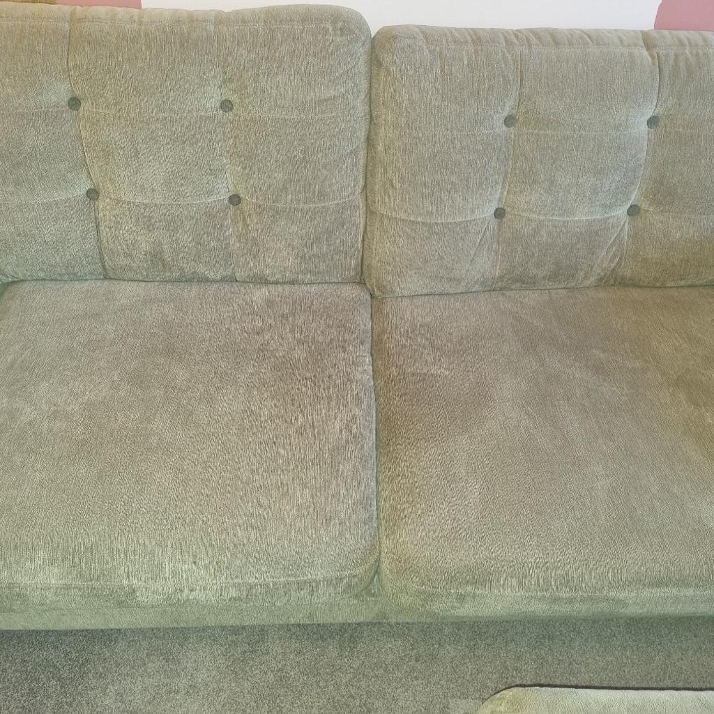 As pictured. Set consists of 3 seater and (1970L x 900D x 550H) 2 seater (1750L) sofas along with large storage foot stool (750 x 750).
Fabric has been protected. There are a few water marks that should be easily removed. Will all be wiped down / washed prior to sale with existing after care kit.
Reasonable offer accepted.