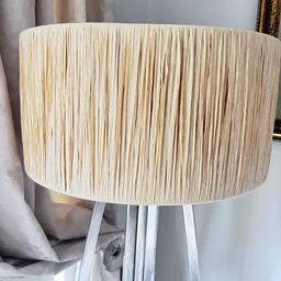 Large 40cm raffia lampshade from Habitat purchased for £45. Collection in Newton Hall due to change in decor.