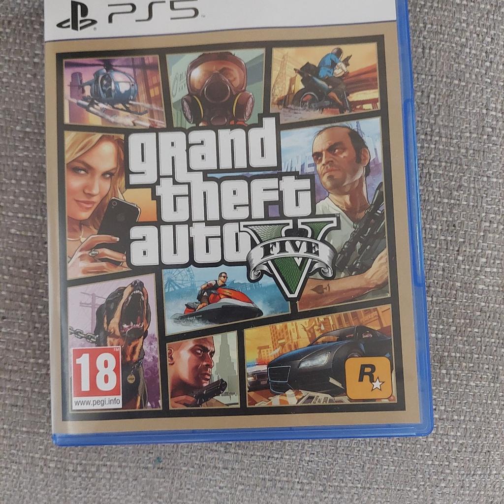 brand new gta5 for ps5 brought it but stupid me got a digital console with no where to put the disc lol so no scratches is brand new never used