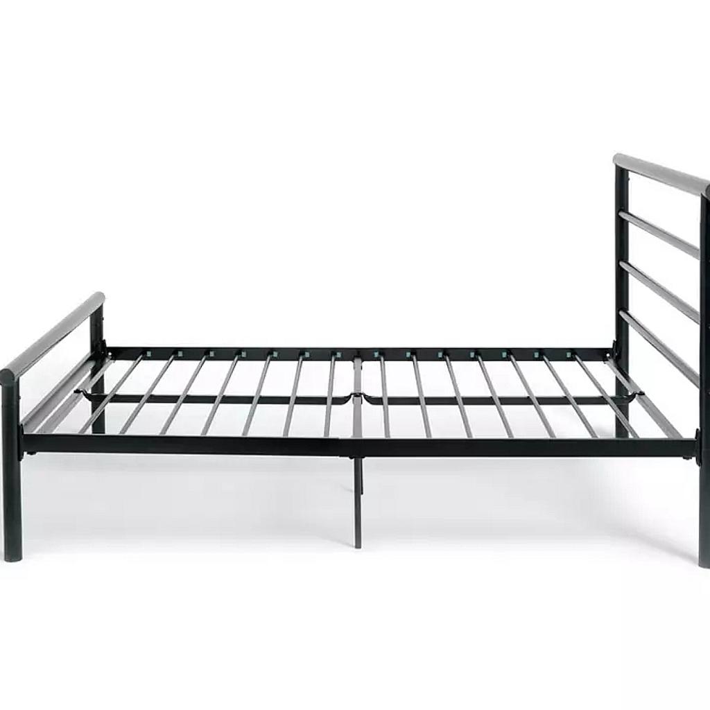 ▪️Avalon King Size Bed Frame-Black
▪️New
▪️Size W165, L213. 2, H104cm
▪️30cm clearance between floor and underside of bed.
▪️Total maximum user weight 227kg

Bed frame only, no mattress