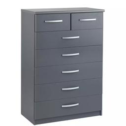 ▪️Hallingford 5+2 drawer chest - grey
▪️New, flat pack
▪️Size H107, W74, D40cm
▪️Internal drawer H11, W29, D35.6cm
▪️Large internal drawer H11, W65.7, D35.6cm.