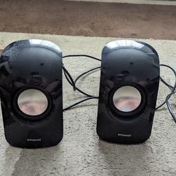 Black speakers

Good sound quality

like new

Message for more details