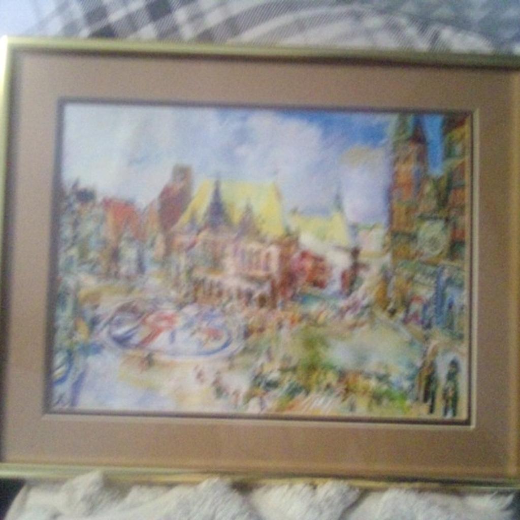 watercolour painting beautifully framed and in good condition